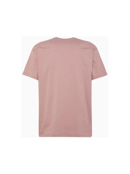 Koszulka z okrągłym dekoltem Carhartt Wip różowa