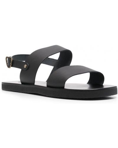 Kožené sandály s otevřenou patou Ancient Greek Sandals černé