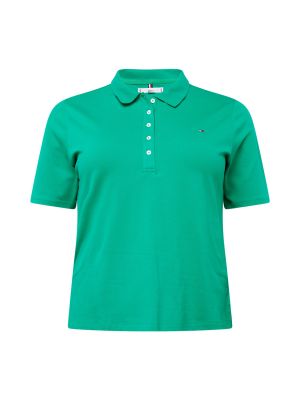 Тениска Tommy Hilfiger Curve зелено