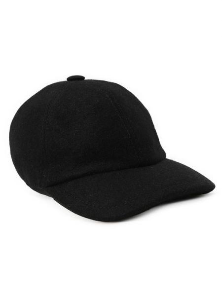 Кашемировая кепка Fedeli черная