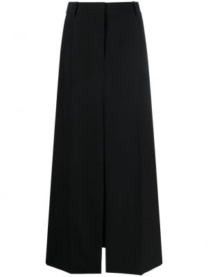 Vlnená dlhá sukňa Stella Mccartney čierna