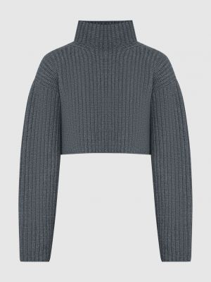 Серый шерстяной свитер Balenciaga