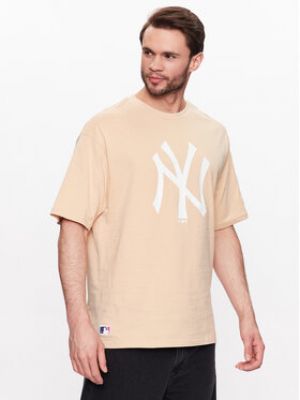 T-shirt oversize New Era beige