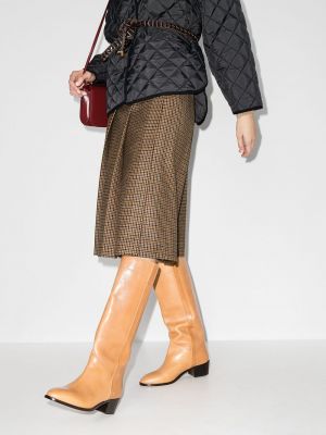 Falda midi Gucci marrón