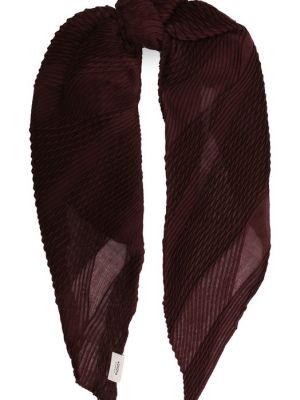 Кашемировый шелковый шарф Agnona бордовый