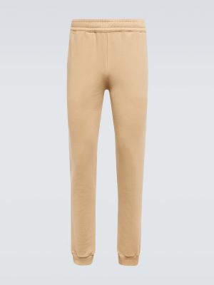 Pantalones de chándal de algodón Burberry beige
