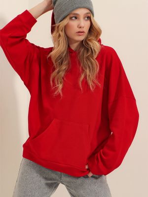 Džemperis Trend Alaçatı Stili raudona