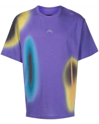 Camiseta con estampado A-cold-wall* violeta