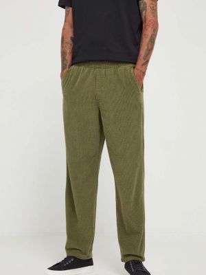 Manšestrové kalhoty American Vintage zelené