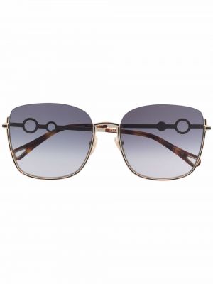 Oversize слънчеви очила Chloé Eyewear златисто