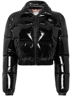 Prošivena pernata jakna Philipp Plein crna