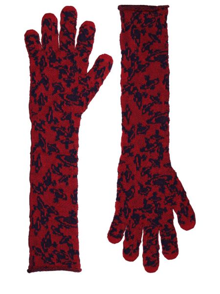 Guantes de punto Vivienne Westwood rojo