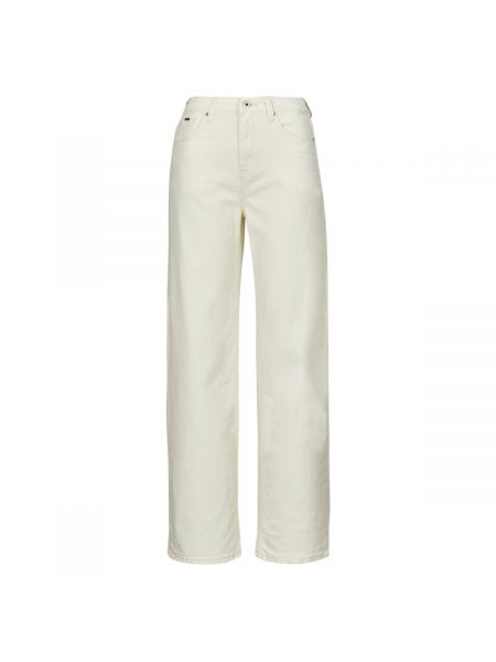 Jeansy dzwony relaxed fit Pepe Jeans beżowe