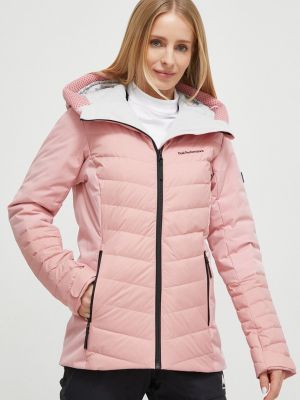 Пухова гірськолижна куртка Peak Performance рожева