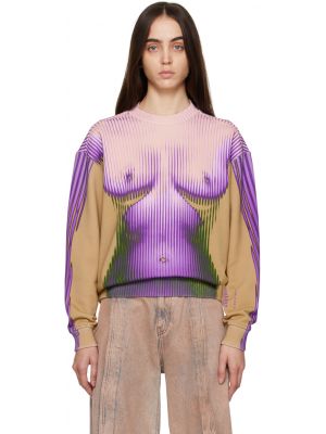 Пурпурно-желтая толстовка Jean Paul Gaultier Edition Body Morph Y/Project