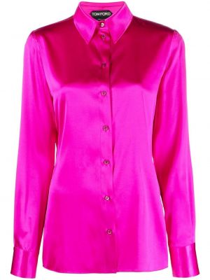 Πουπουλένιο πουκάμισο Tom Ford ροζ