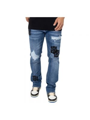 Zerrissene skinny jeans Xplct Studios blau