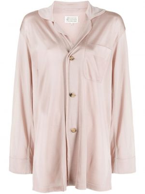 Oversize bluse mit geknöpfter Maison Margiela pink