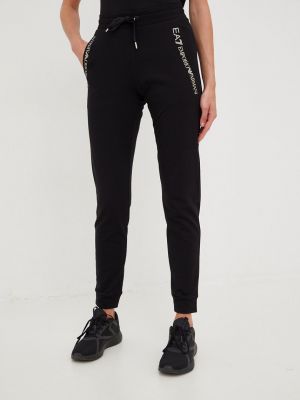 EA7 Emporio Armani melegítőnadrág fekete, női, nyomott mintás