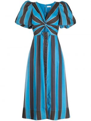 Вечерна рокля с v-образно деколте Rebecca Vallance синьо