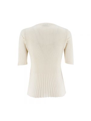 Jersey de seda de algodón de tela jersey Panicale beige