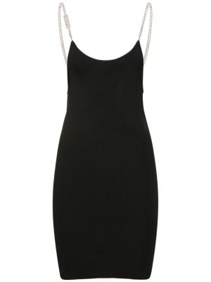Sukienka mini z wiskozy Gcds czarna