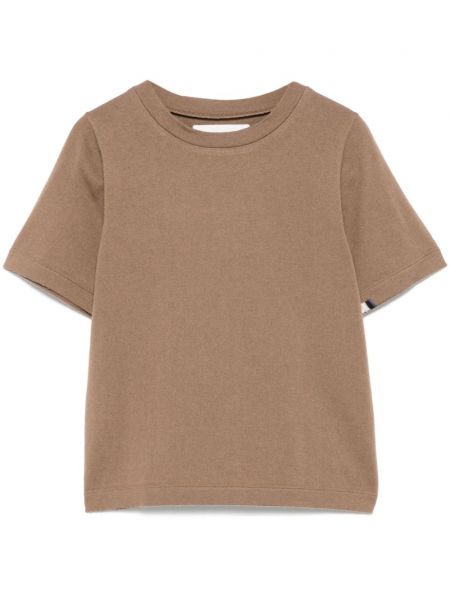 T-shirt i kashmir Extreme Cashmere brun