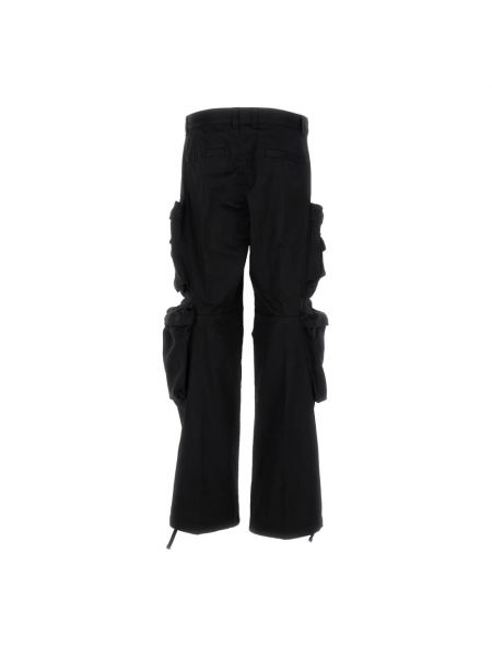 Pantalones cargo de algodón Diesel negro