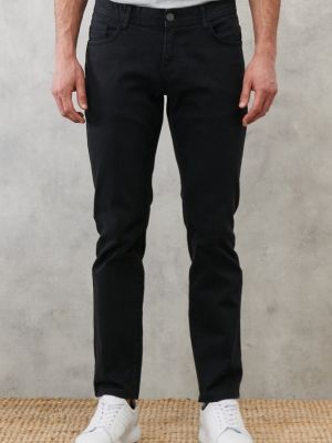 Spodnie slim fit Altinyildiz Classics czarne
