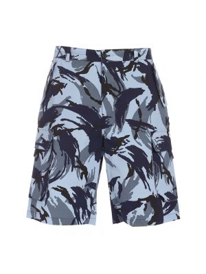 Cargo shorts mit camouflage-print Kenzo blau