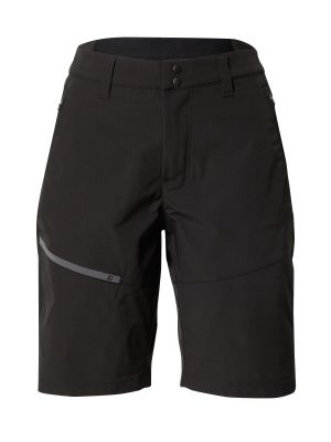 Jednofarebné teplákové nohavice na zips s opaskom Killtec - čierna