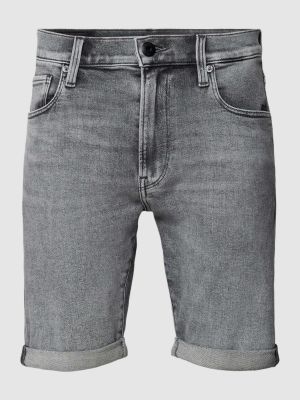 Szorty jeansowe slim fit w gwiazdy z kieszeniami G-star Raw szare