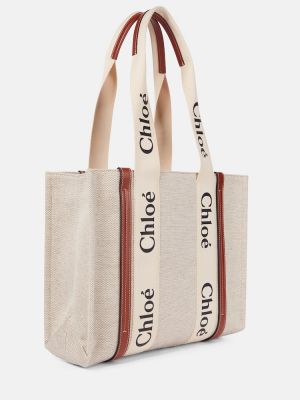 Τσάντα shopper Chloã© λευκό