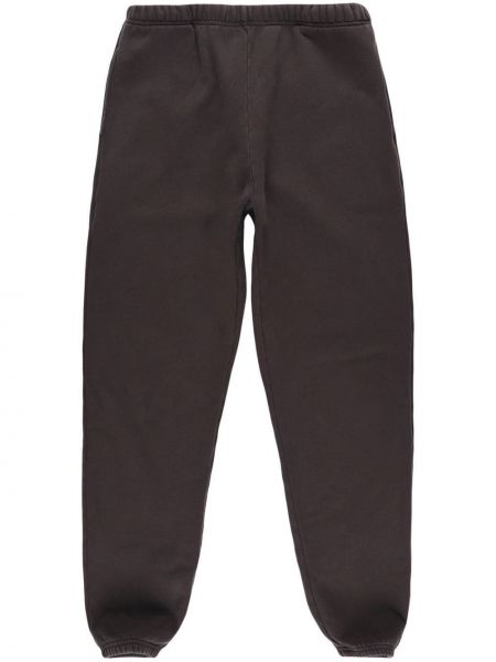Памучни спортни панталони Les Tien черно