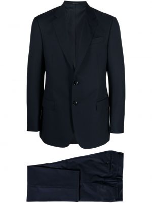 Вълнен костюм Giorgio Armani синьо