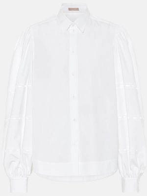 Camicia di cotone Alaïa bianco