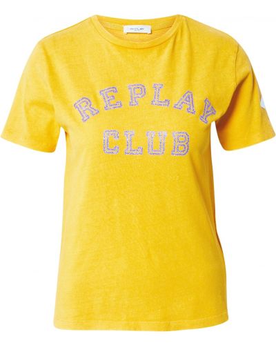 Marškinėliai Replay geltona