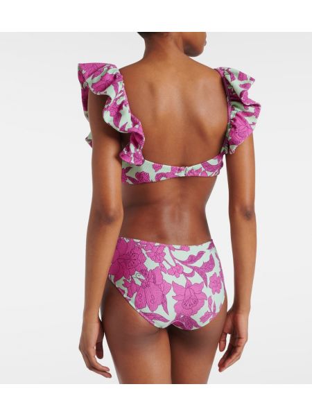 Bikini cu model floral La Doublej