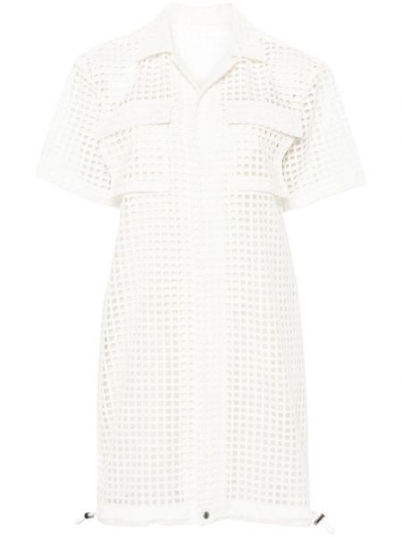 Mini haljina s čipkom Sacai bijela