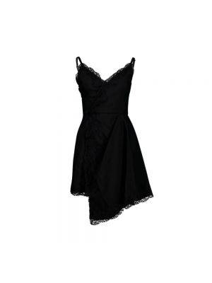 Sukienka mini koronkowa Alexander Mcqueen czarna