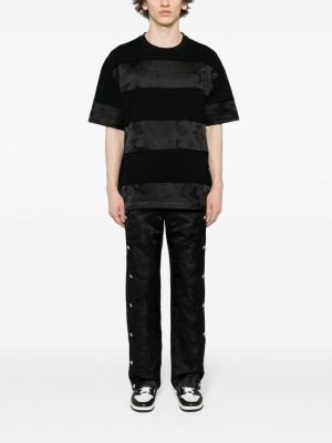 T-shirt en jacquard Feng Chen Wang noir