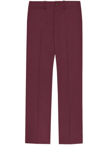 Pantalon droit en coton Saint Laurent violet