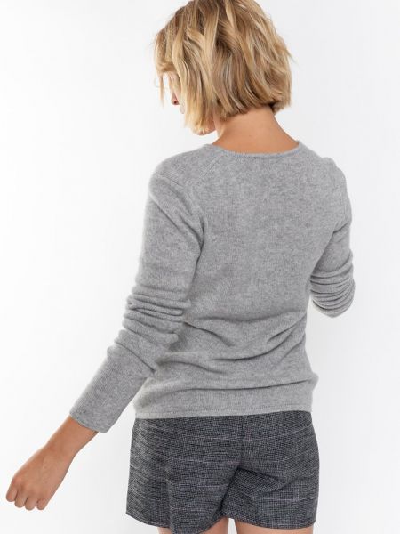 Sweter Authentic Cashmere szary