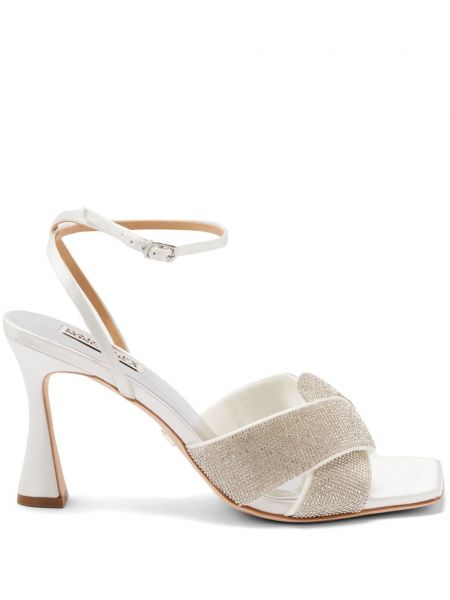 Satin sandaler Badgley Mischka hvid