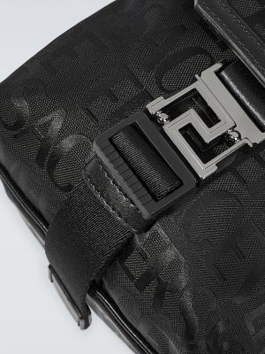 Crossbody torbica Versace črna