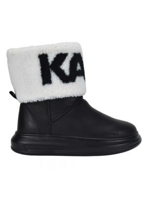 Czarne botki zimowe Karl Lagerfeld