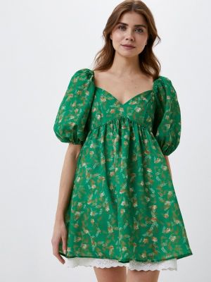 Платье Moki, зеленое