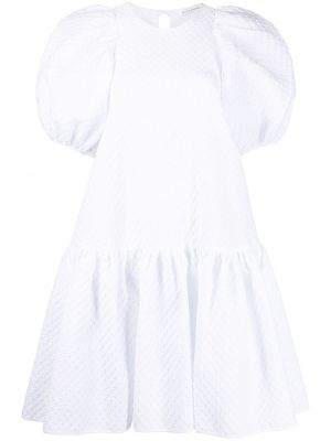 Sukienka mini z rękawami balonowymi Cecilie Bahnsen biała