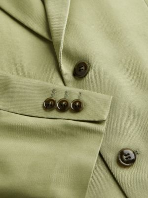 Пиджак из лиоцела свободного кроя H&m зеленый