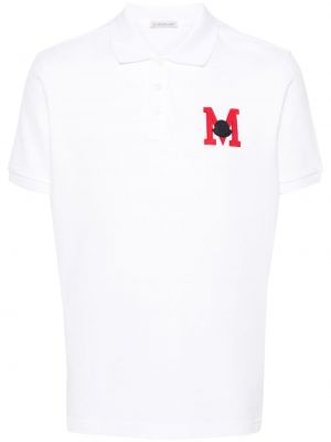 Поло тениска Moncler бяло